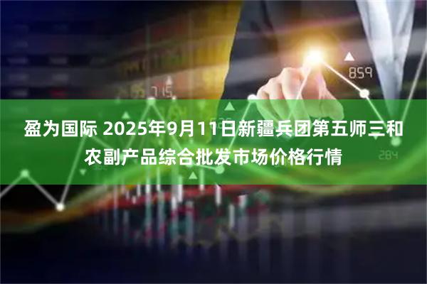 盈为国际 2025年9月11日新疆兵团第五师三和农副产品综合批发市场价格行情