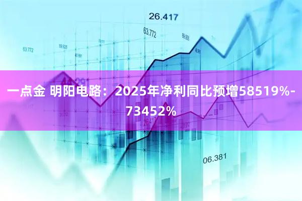 一点金 明阳电路：2025年净利同比预增58519%-73452%