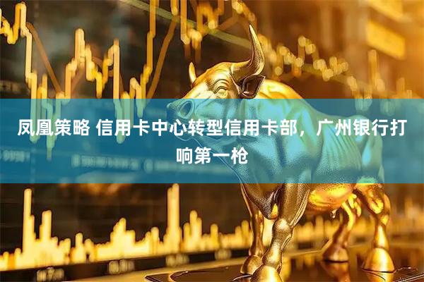 凤凰策略 信用卡中心转型信用卡部,广州银行打响第一枪